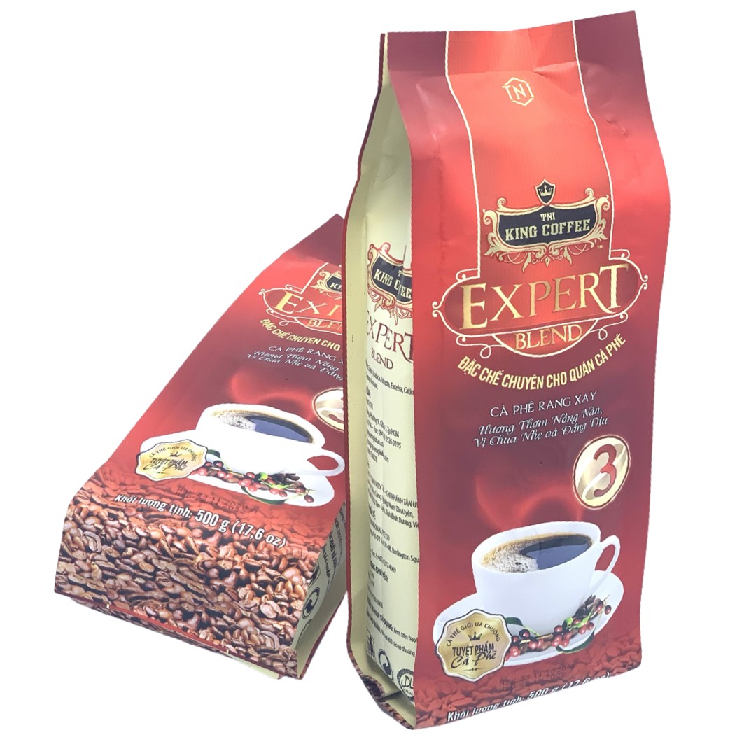 Combo 02 Gói Cà phê rang xay King Coffee Expert Blend 3 (500g/Bịch)