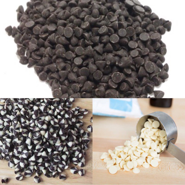 Socola chip đen/trắng/hai màu grand place 100g