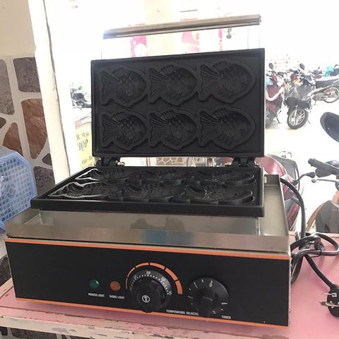 Máy làm bánh cá Taiyaki 6 con