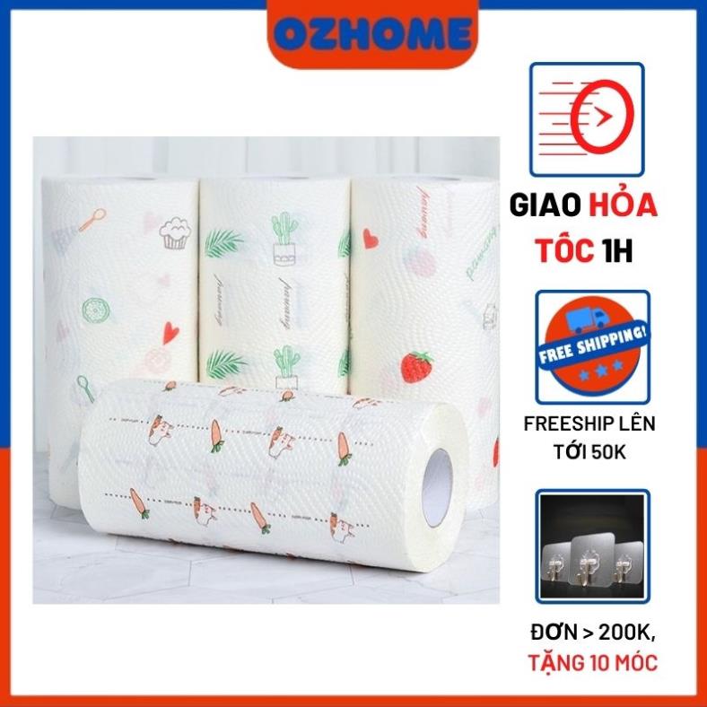 Cuộn khăn giấy thấm dầu hình củ quả