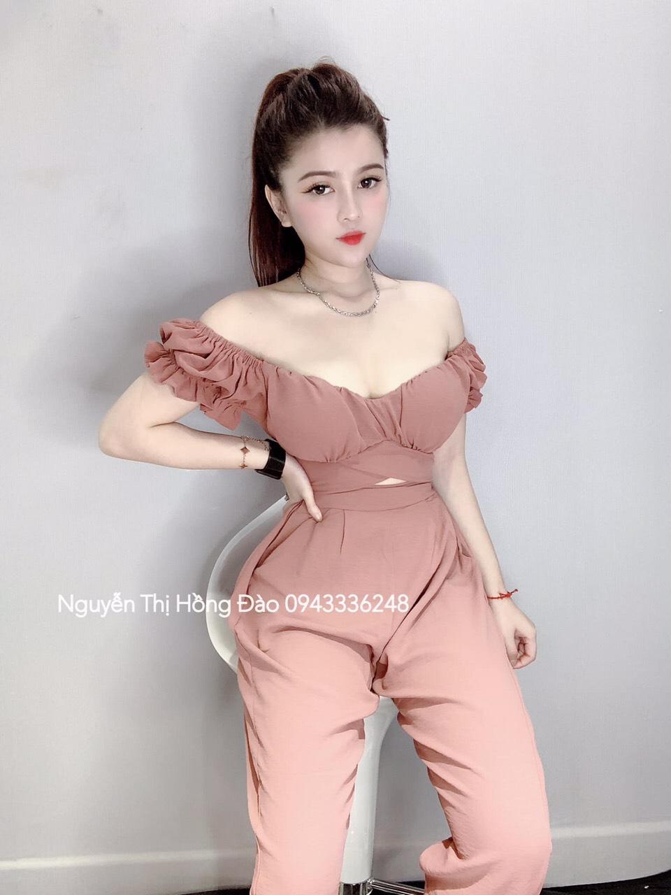 jumpsuit dài bẹt vai-MTB