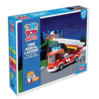 Đồ chơi lắp ráp sáng tạo lego xe cứu hỏa có thang nâng TINITOY 269 mảnh thumbnail