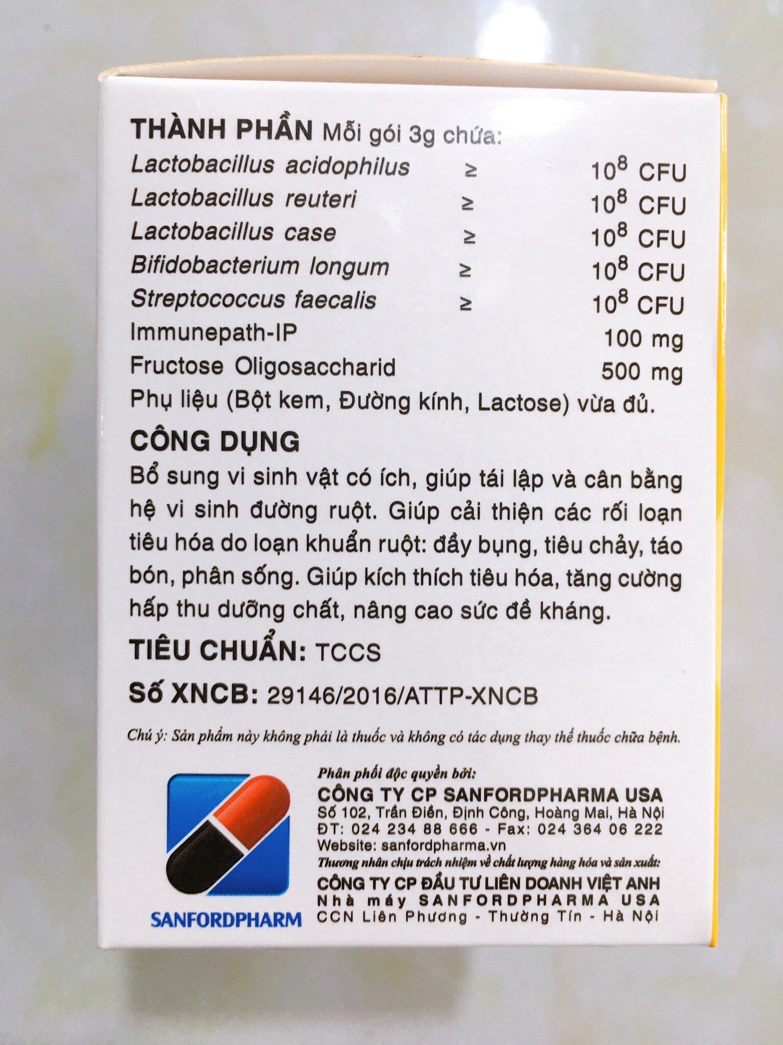 Thực phẩm chức năng Lactsanfo
