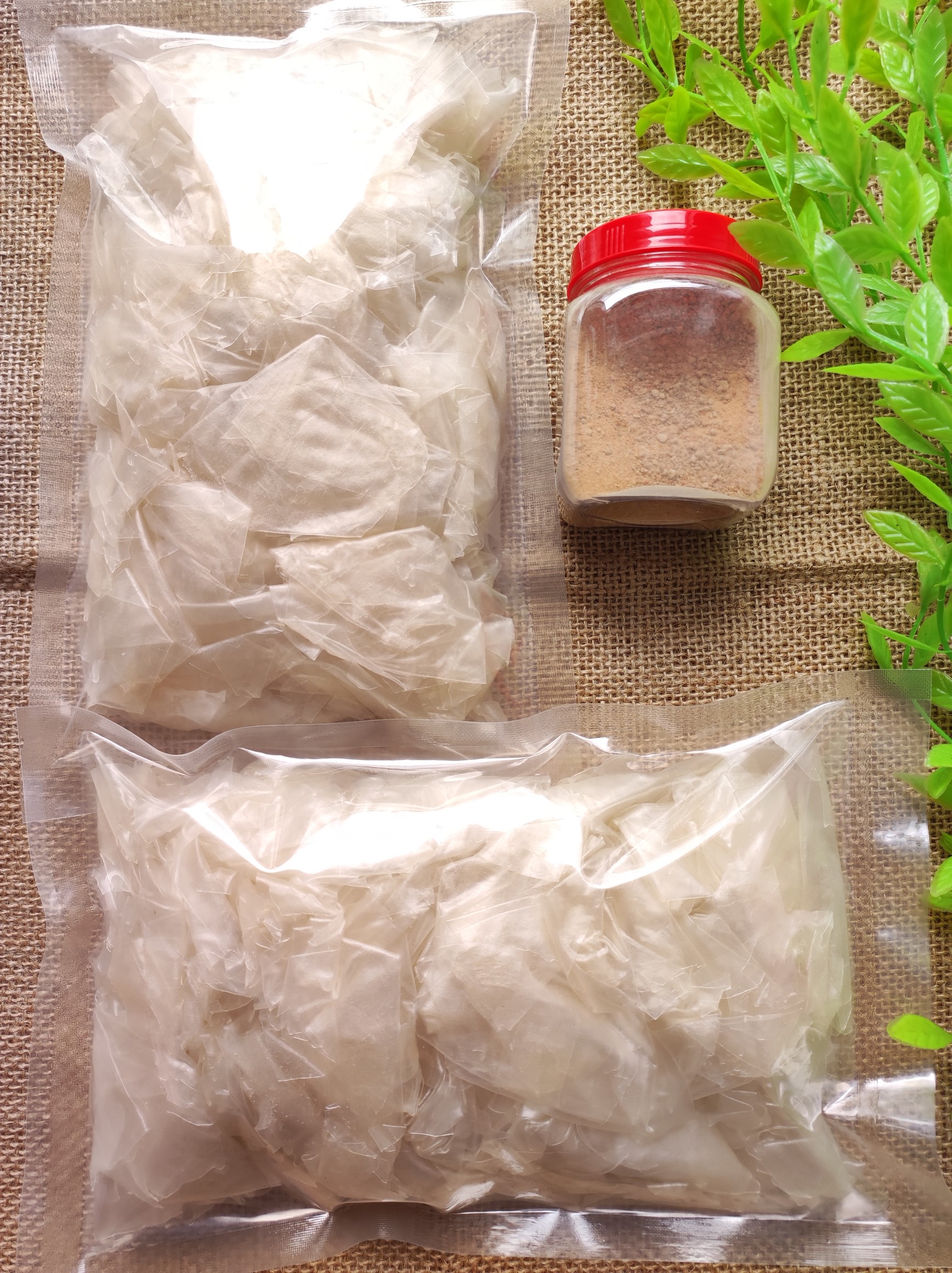 Combo 1kg bánh tráng phơi sương rìa ủ bơ mềm dẻo + muối nhuyễn tôm | Bến Ăn Vặt