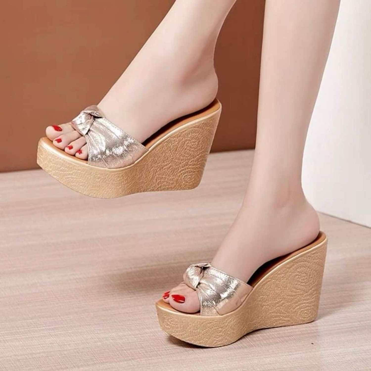 Dép đế xuồng nơ ú cao cấp N9