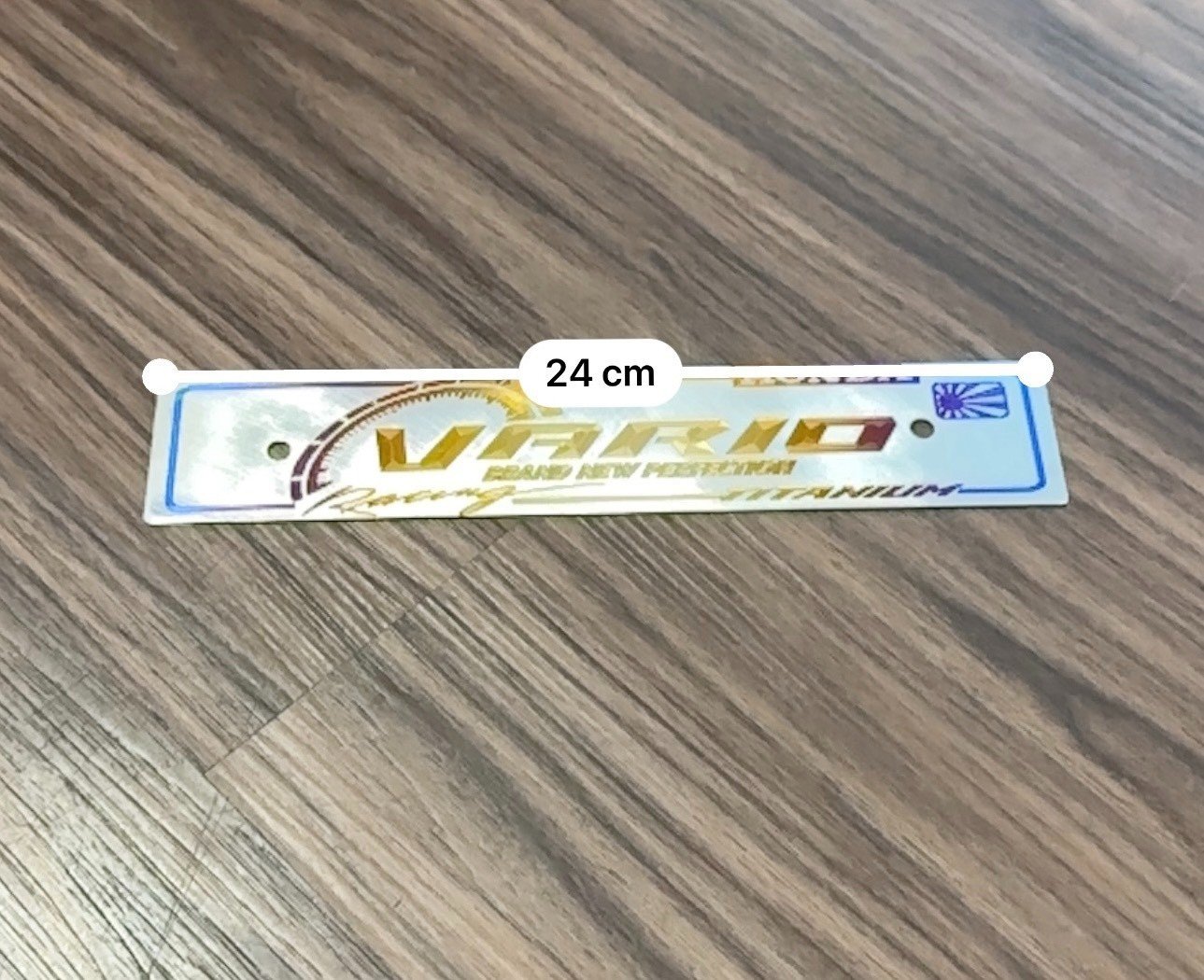 Bảng tên titan vario 2023 - bảng lớn - màu khò