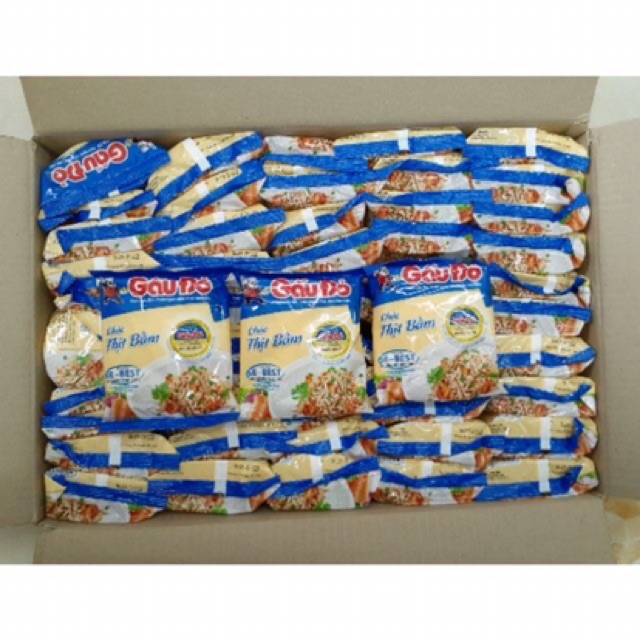 Bịch Cháo gấu đỏ Thịt Bầm 50gr