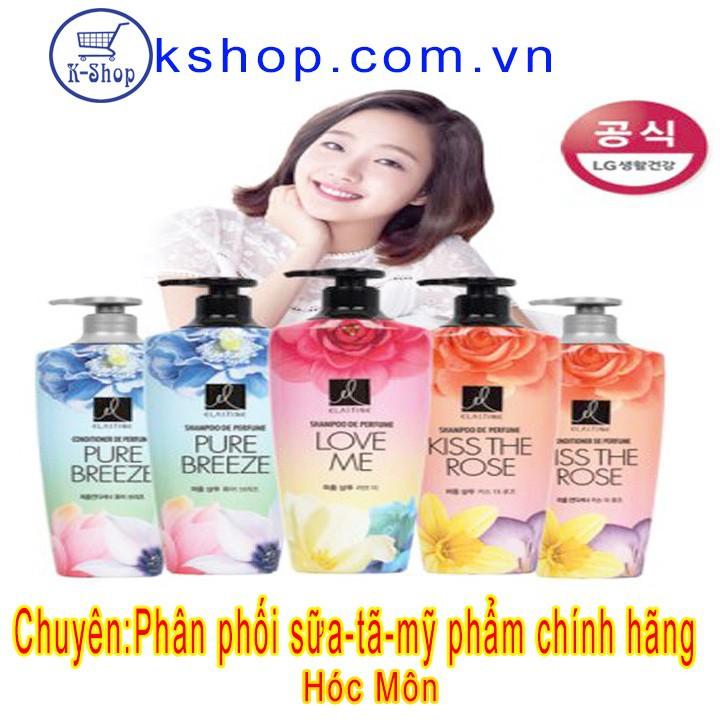 Dầu gội Elastine Pure Breeze-bóng mượt tóc 600ml