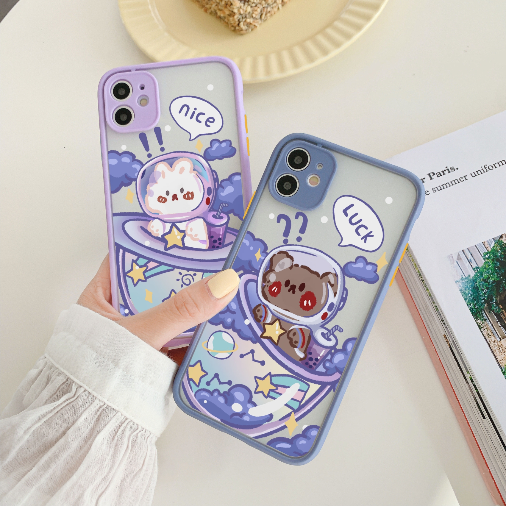 Ốp Lưng Nhám Chống Sock Va Đập Bảo Vệ Camera Luck x Nice
