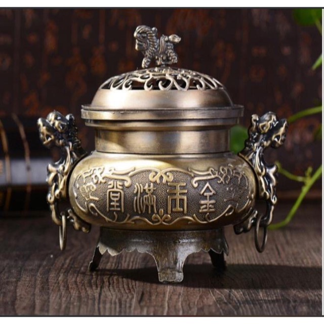 Lư Xông Trầm Tai Rồng - lư đốt trầm