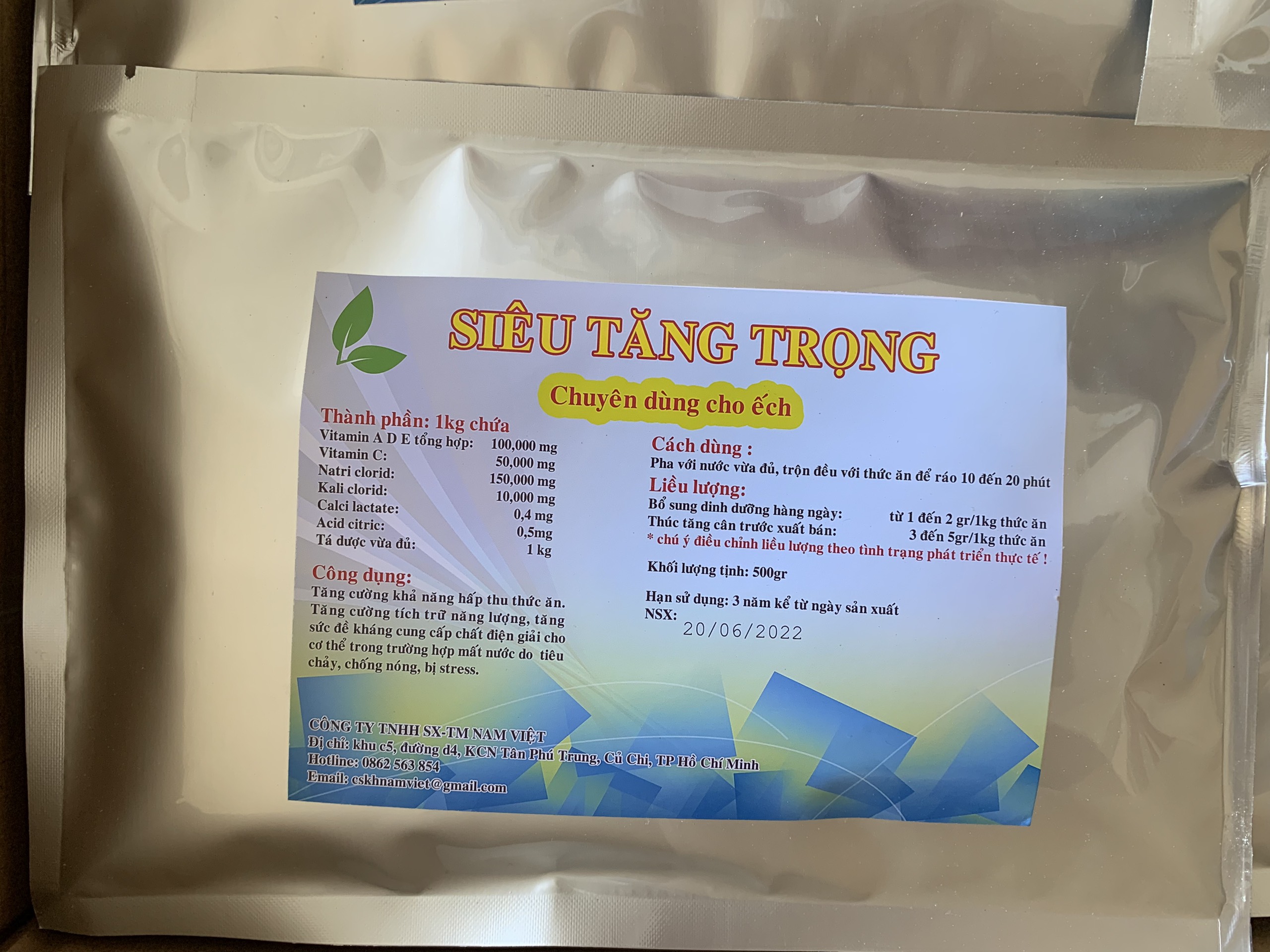 tăng trọng cho ếch