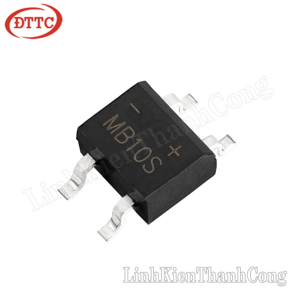 Bộ 2 Chiếc Diode chỉnh lưu cầu MB10S 0.5A 1000V SOP4