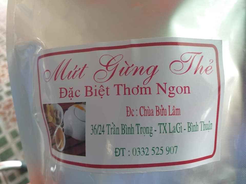MỨT GỪNG THẺ BỬU LÂM