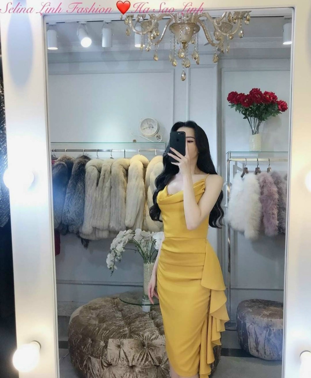 Đầm body cổ đỗ bèo hông-QH#damnu