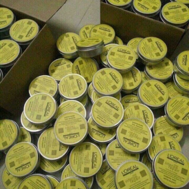 (bán lẻ giá sỉ) Wax thiếc sáp tạo kiểu tóc Loreal đục cứng- sáp tóc loreal trong mềm