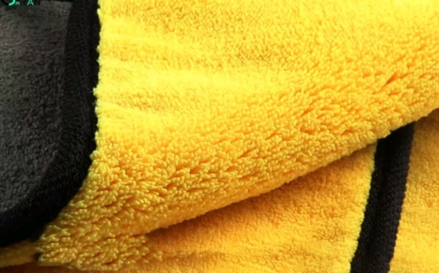 Combo 5 cái Khăn Lau OTO Đa Năng Microfiber 2 Mặt Vàng - Xám