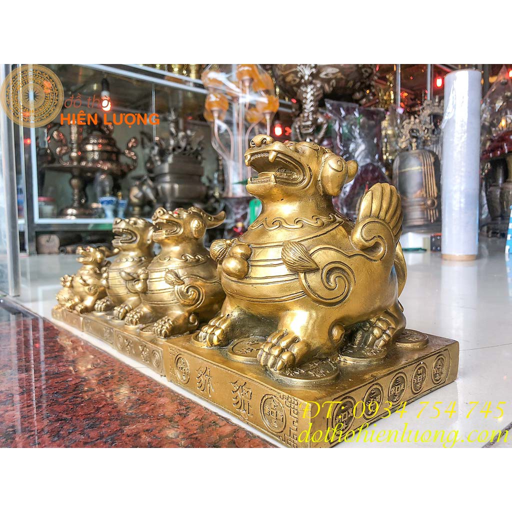 Tỳ Hưu Ngồi Bệ Bằng Đồng Để Két, Bàn Thờ Thần Tài Đủ Các Cỡ