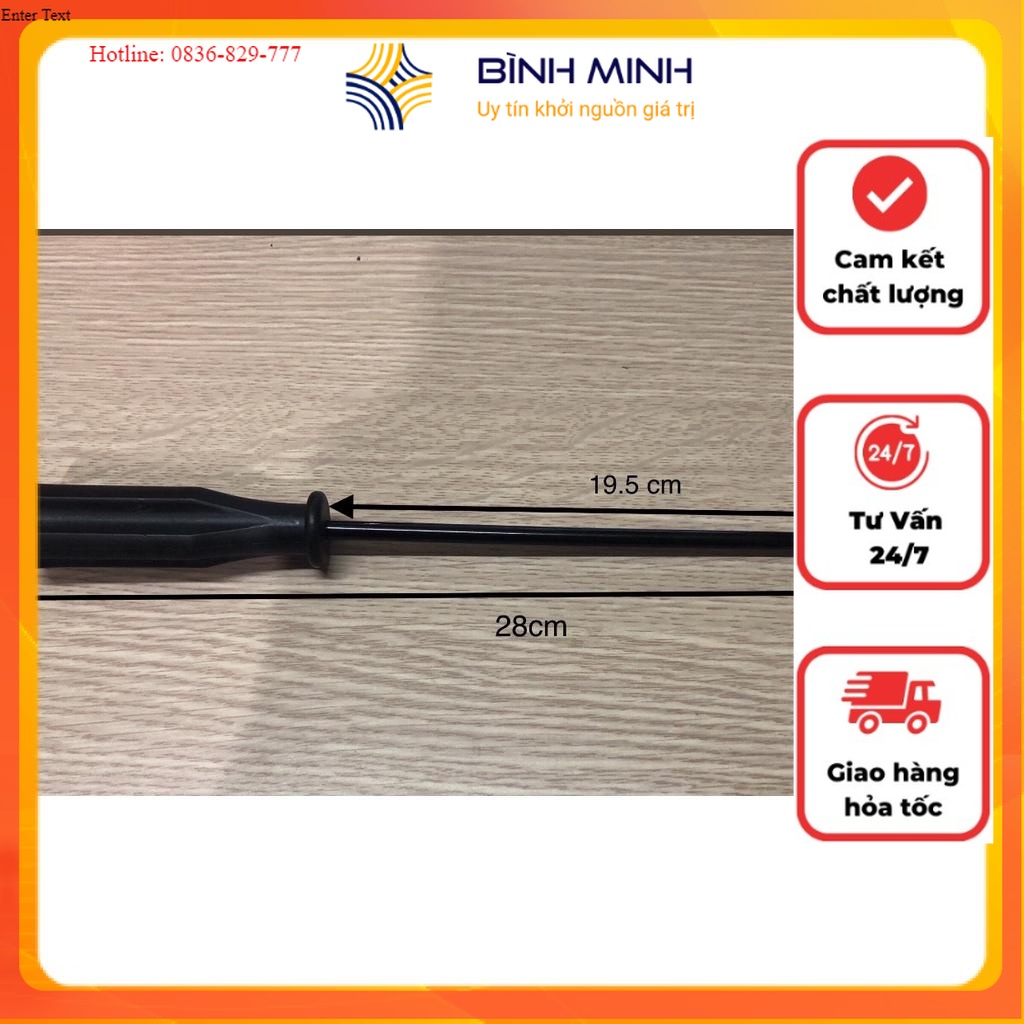 Tô vít cán nhựa đen to dài 28cm tiện dụng trong nghành may, máy may công nghiệp