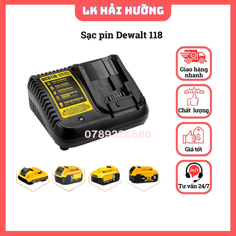 Sạc hãng Makita, Dewalt, Milwaukee, Bosch, DCA