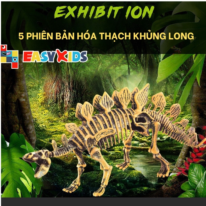 Đồ Chơi Nhập Vai Khảo Cổ Khai Quật Đào Hóa Thạch Khủng Long Cho Bé