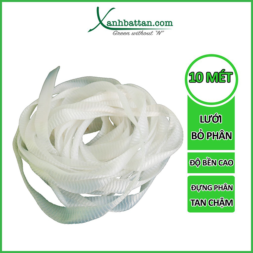 Set 10 Mét Túi Lưới Bỏ Phân Tan Chậm Cho Lan - Hoa Kiểng