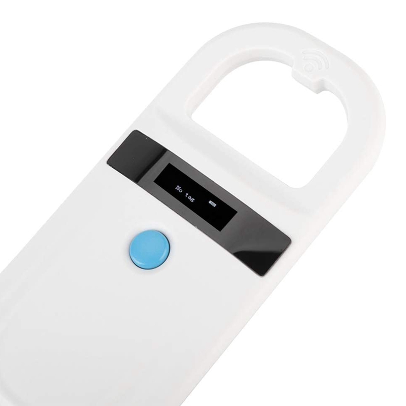 Microchip Reader RFID 134.2Khz, Pet ID Microchip Scanner with 0.91 Inch High Brightness OLED Display for Animal Tracking