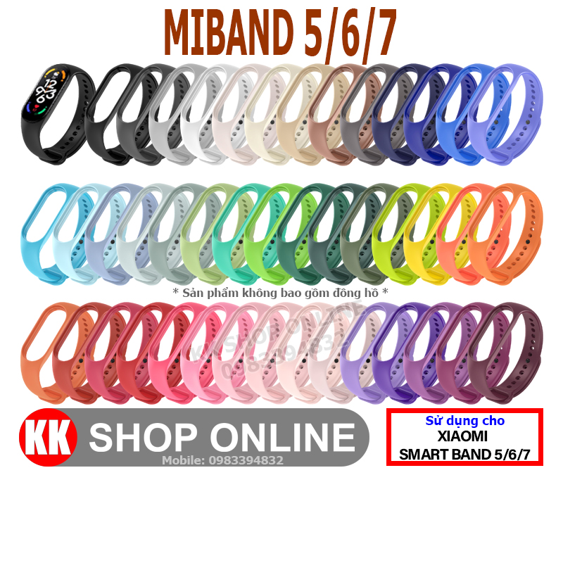 Dây đeo Xiaomi Miband 5 6 7 ( Xiaomi Smart Band 5 6 7 )