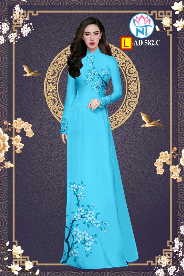 [HCM]Vải áo dài 3D - L 582