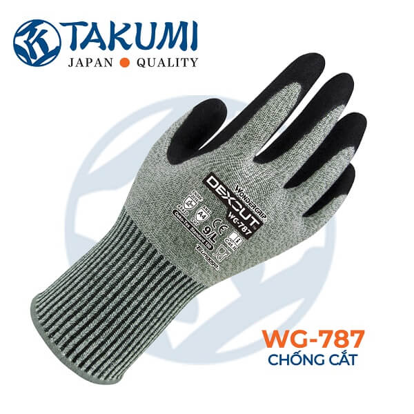 Takumi wonder grip Japanese cut resistant gloves-EN 388 Standard cut resistant safety gloves Europe 2016, strong adhesive in humid conditions, oily, EN 407 standard heat resistant work gloves-xsafe