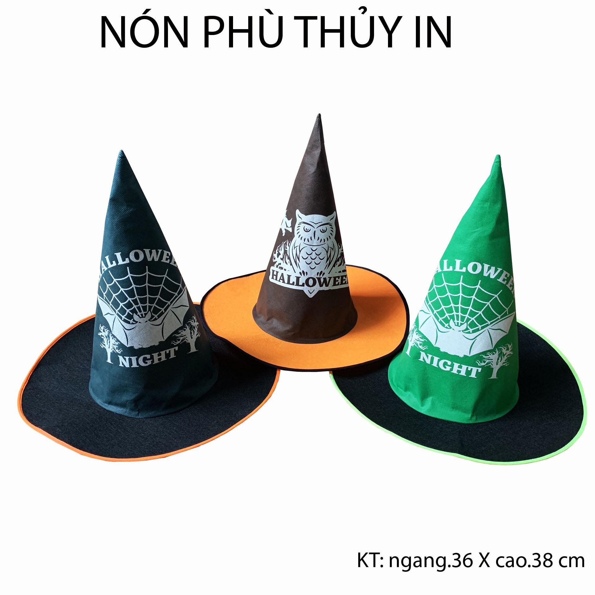 NÓN PHÙ THUỶ CHO BÉ HOÁ TRANG HALLOWEEN