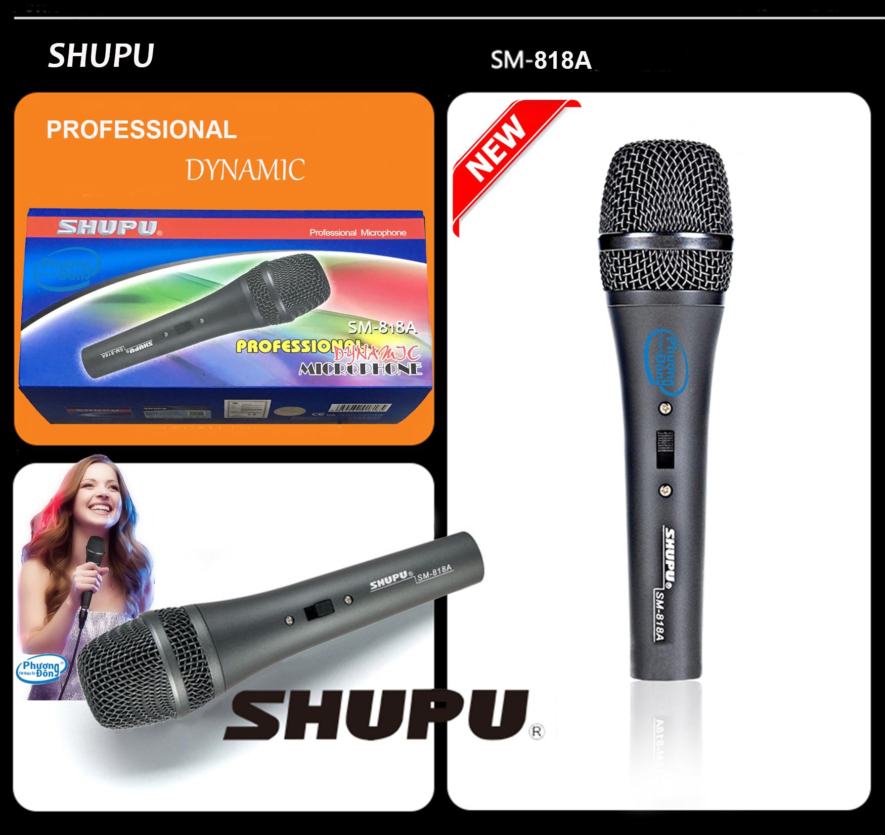 Micro Shupu SM-818A có dây karaoke cao cấp