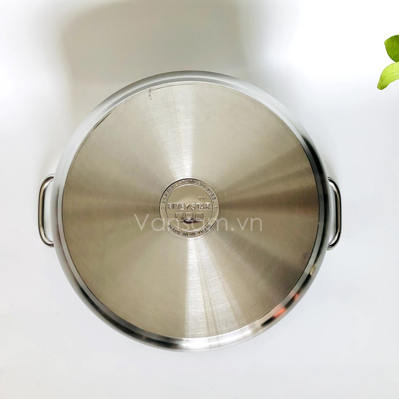 [HCM]Bộ Nồi Xửng Hấp Nắp Kiếng Fivestar 30cm