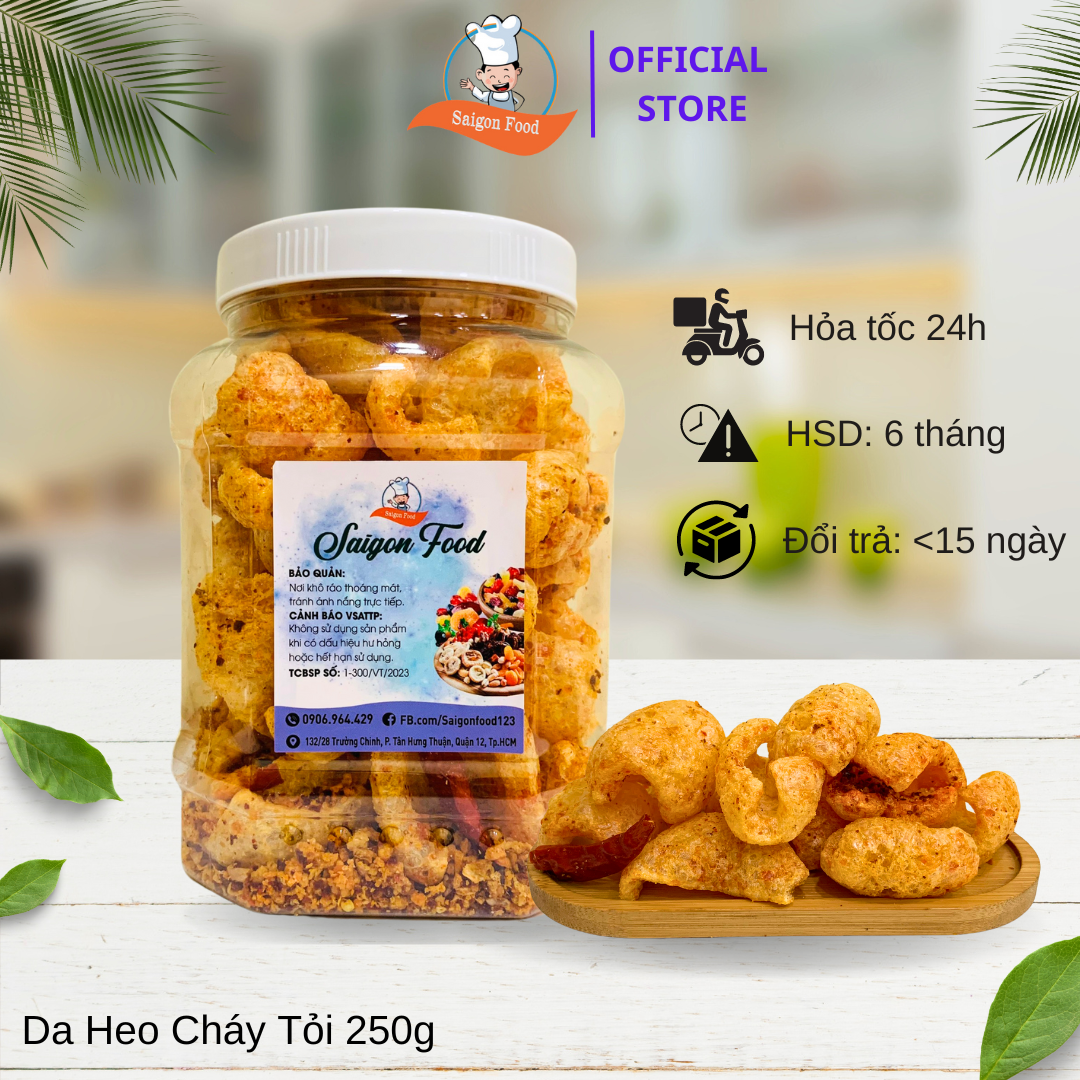 [HCM]500gram Da Heo Cháy Tỏi loại ngon - SAIGON FOOD