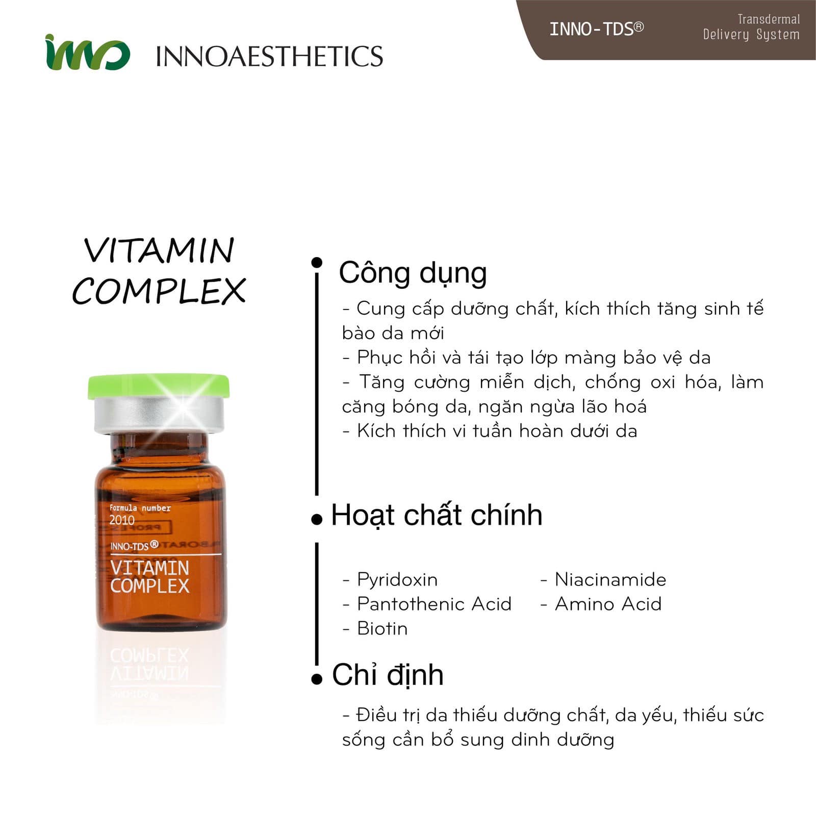 [ Chính hãng] Meso trắng da Restructurer Innoaesthetics Vitamin C