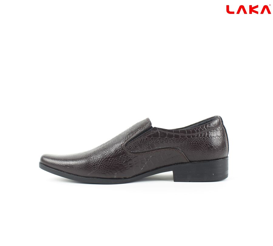 Giày nam da bò thật dập vân LAKA 105
