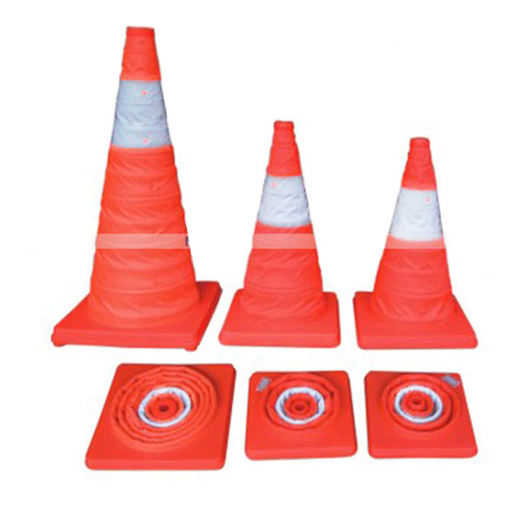 Cọc tiêu giao thông vải gấp gọn - 48cm