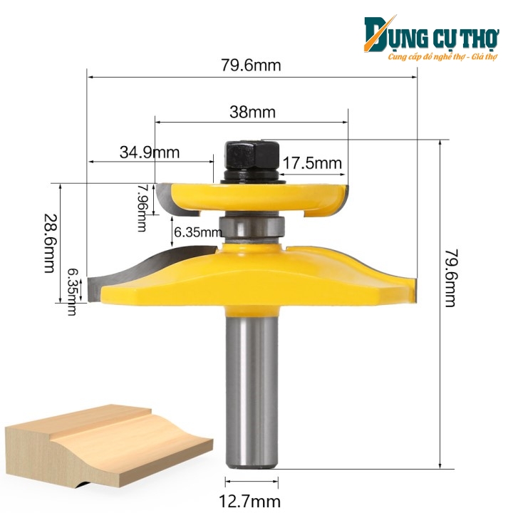 MŨI PHAY GỖ HUỲNH VÁN PANO CỬA TỦ