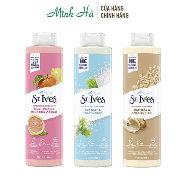 Sữa tắm St.Ives dưỡng da body wash 650ml giá rẻ