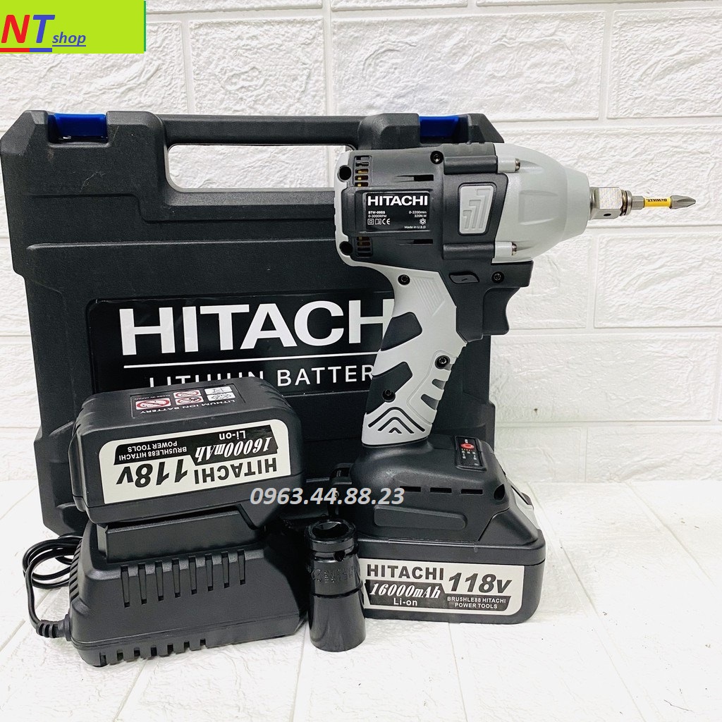 máy siết bulong HITACHI 88v 2 pin