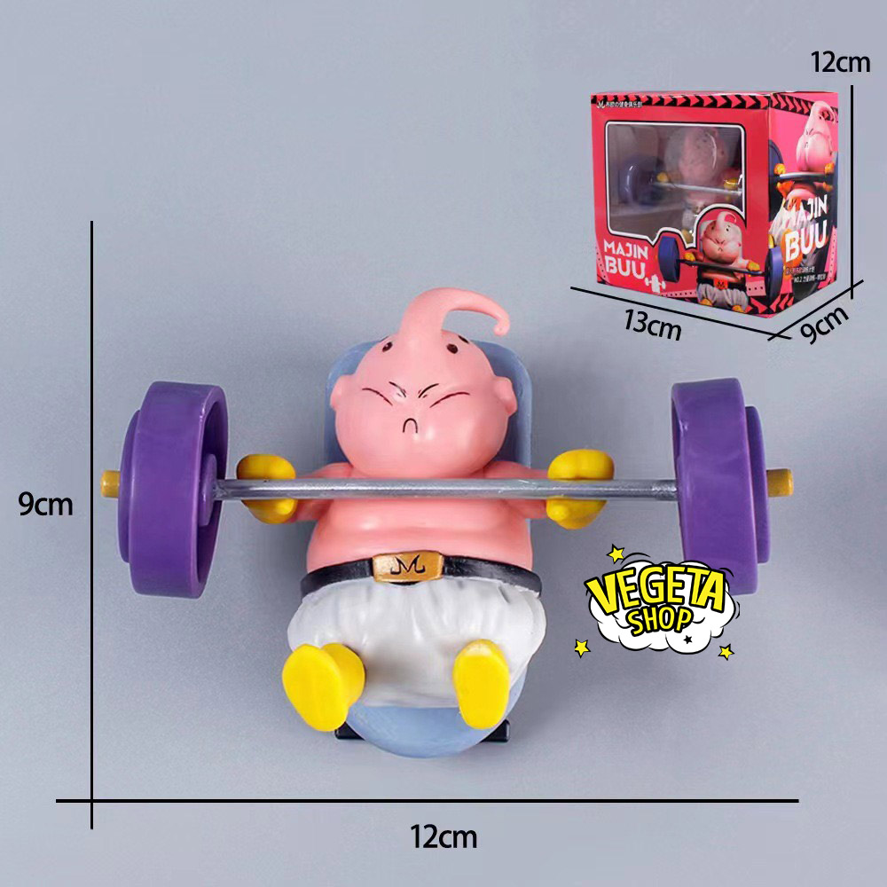 Mô hình dragon ball - mô hình majin buu béo tập gym tập tạ majinbuu - ma bư mập ma bư béo - full box - cao 9~11cm