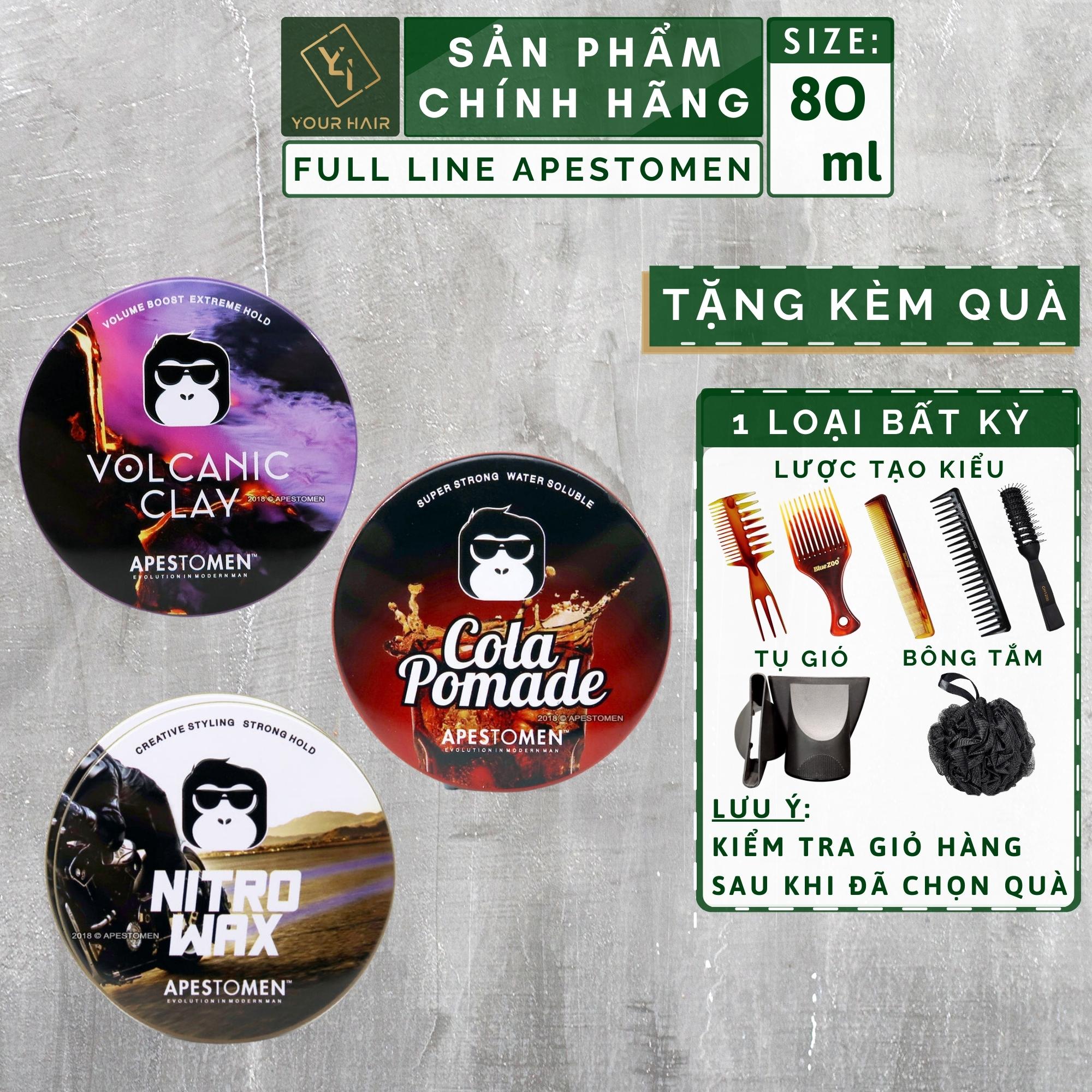 Sáp & Pomade tạo kiểu APESTOMEN - 80ml Volcanic Clay