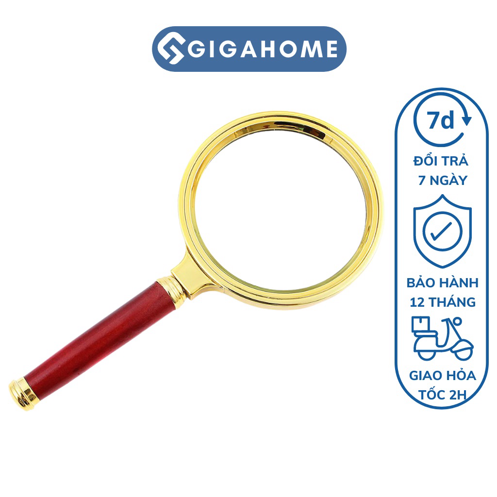 Kính lúp phóng đại đường kính 8cm gigahome phóng to gấp 10 lần 2639