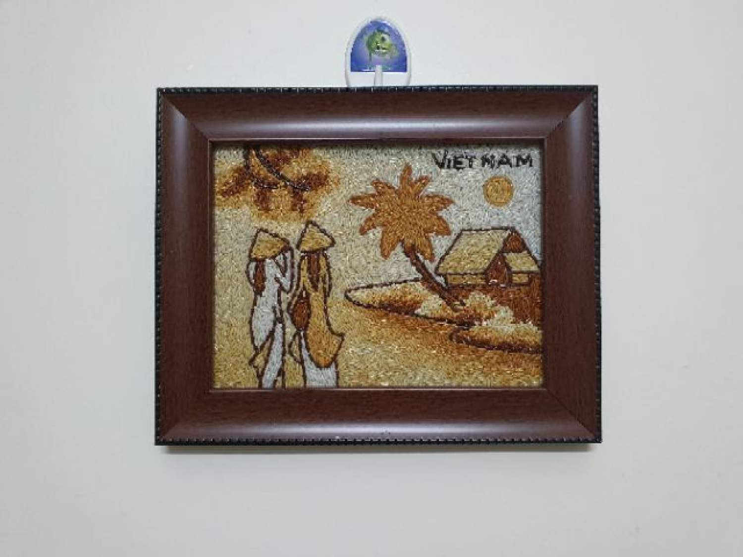 Tranh gạo lưu niệm (20cm×25cm)