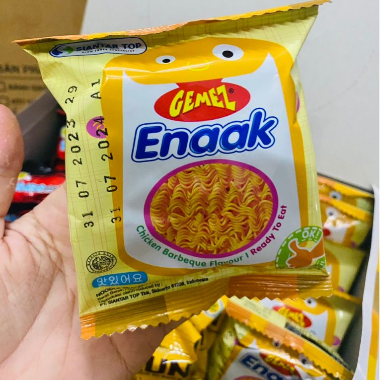 Hộp 30 gói mỳ trẻ em enaak , snack mỳ tôm siêu ngon