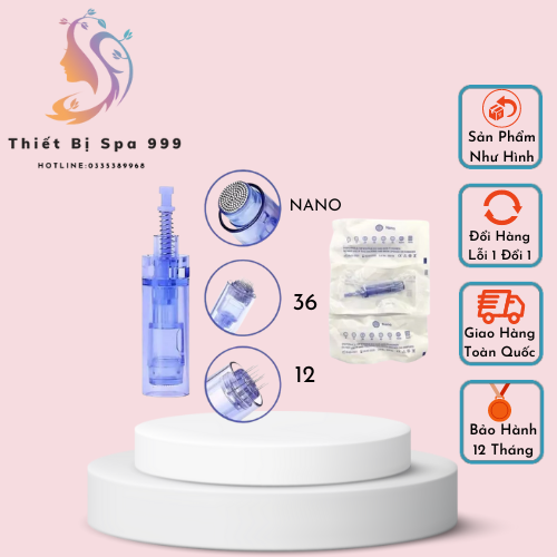 Đầu kim nano, 12, 36 phi kim cấy tảo, cấy trắng cho spa tmv