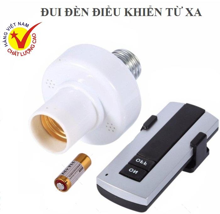 Đui đèn e27 điều khiển từ xa bằng sóng rf,đui đèn điều khiển từ xa không dây e27, đui đèn điều khiển từ xa mạ vàng có remote, đuôi đèn e27 điều khiển từ xa