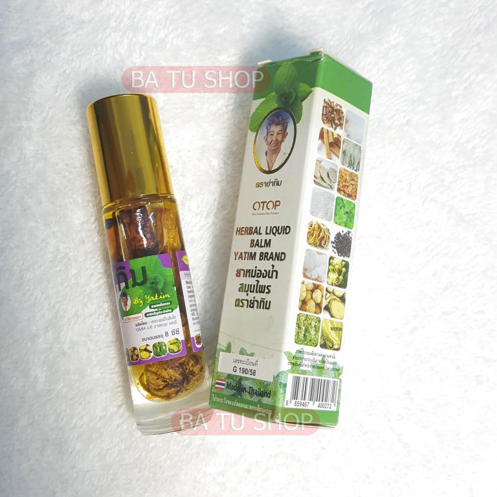 Dầu lăn Thảo mộc Bà Già 13 vị OTOP Thái Lan 8ml