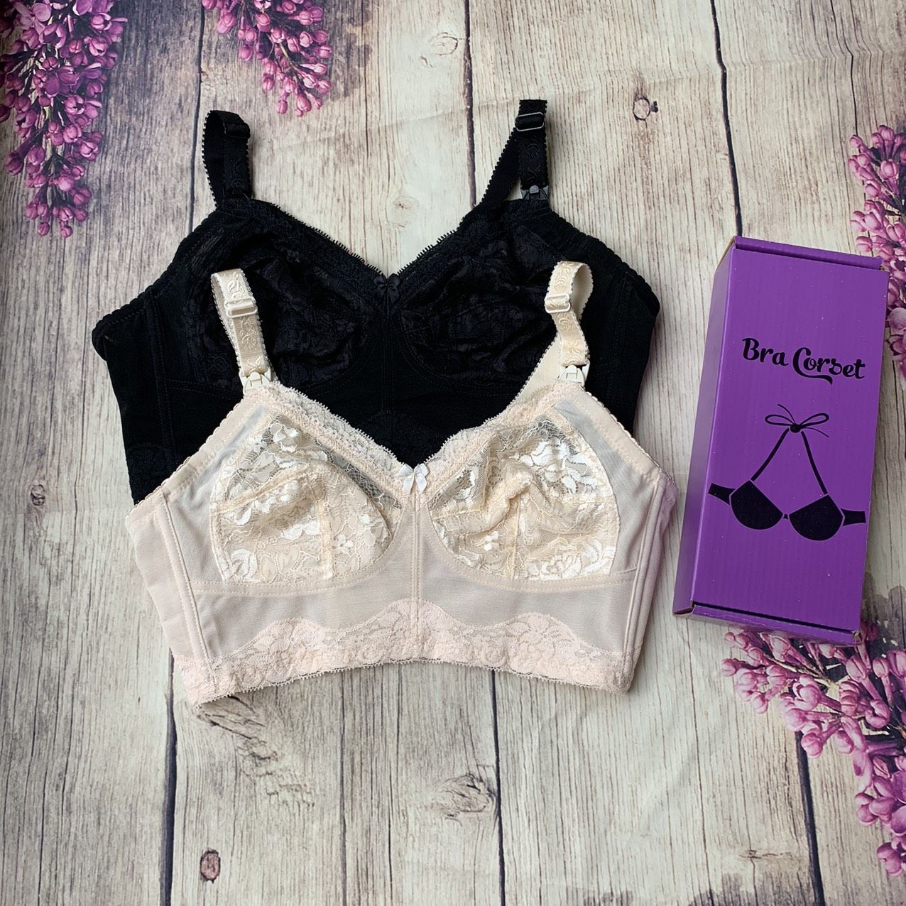 Bra corset che mỡ lưng không gọng mút mỏng, bản lưng to (Mã SP 1886)