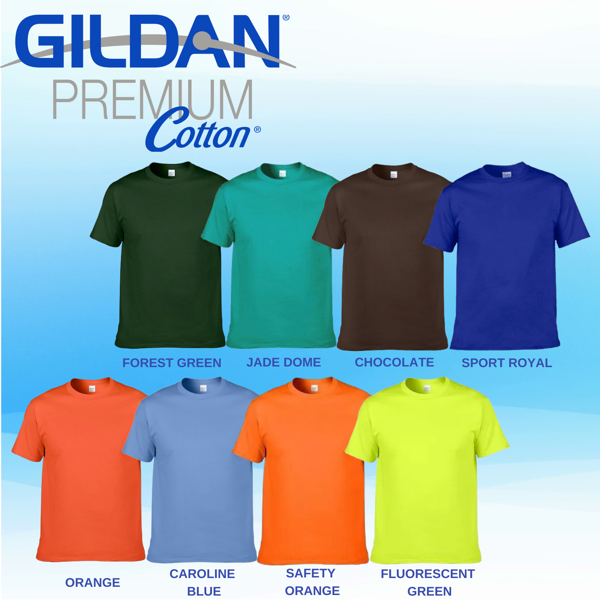 Áo thun Gildan Premium Cotton (Album 2 - Nhiều màu)
