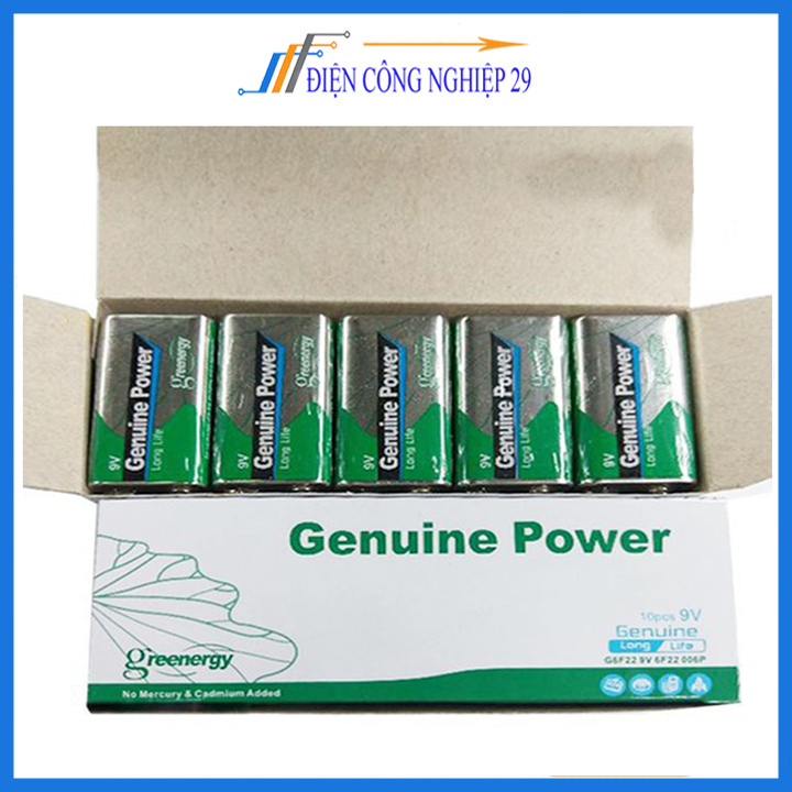 Pin vuông 9V Genuine Power chính hãng